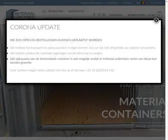 Materiaalcontainerstore.be(Demontabele Snelbouw Container) Screenshot