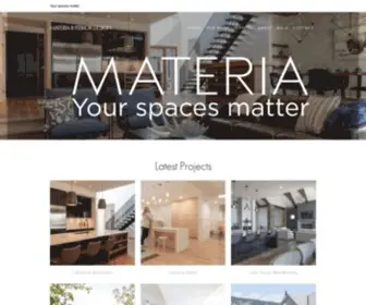 Materiadesign.co(MATERIA INTERIOR DESIGN) Screenshot