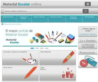 Material-Escolar-Online.es(Material escolar online barato a precios imbatibles) Screenshot