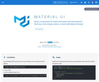Material-UI.com(Material UI) Screenshot