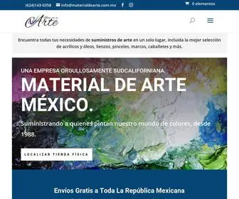 Materialdearte.com.mx(Material de Arte en México) Screenshot