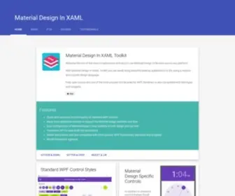 Materialdesigninxaml.net(Material Design In XAML) Screenshot