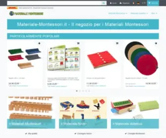Materiale-Montessori.it(Il negozio per i Materiali Montessori) Screenshot