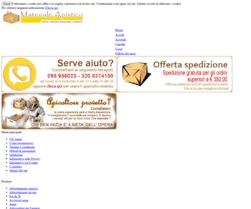 Materialeapistico.com(Materiale Apistico) Screenshot