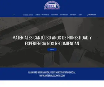 Materialescantu.mx(Venta de block de concreto) Screenshot