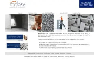 Materialesdeconstruccionbsv.com(Venta de materiales para construcción tales como) Screenshot