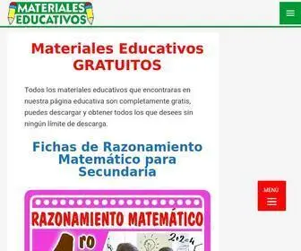 Materialeseducativos.org(Materiales) Screenshot
