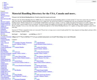 Materialhandlingdirectory.ca(Material Handling Directory) Screenshot