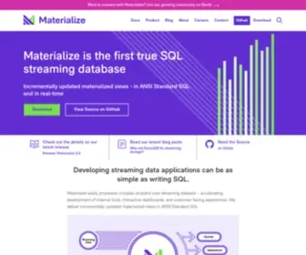 Materialize.io(A Streaming Database for Real) Screenshot