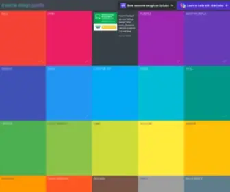 Materialpalette.com(Material Design Color Palette Generator) Screenshot
