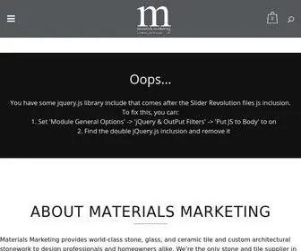 Materials-Marketing.com(Materials Marketing) Screenshot