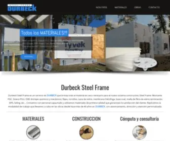 Materialsecosteelframe.com.ar(Steel Frame materiales para la construcción en seco Durbeck) Screenshot
