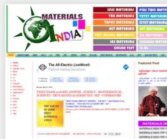 Materialsindia.com(Materials India) Screenshot