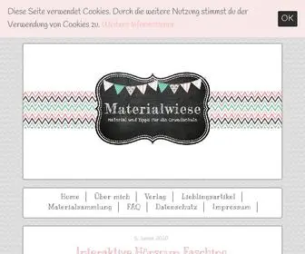 Materialwiese.de(Material und Tipps für die Grundschule) Screenshot
