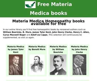 Materiamedica.info(Free Materia Medica books by Kent) Screenshot