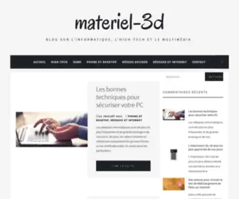 Materiel-3D.com(Materiel) Screenshot