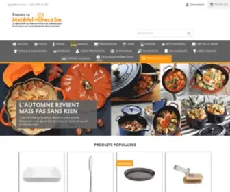 Materiel-Horeca.be(Paques sa spécialiste horeca au meilleur rapport qualité prix) Screenshot