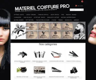 Materielcoiffure-Pro.com(Matériel de coiffure) Screenshot