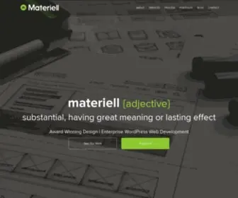 Materiell.com(Materiell- Custom WordPress Design and Development) Screenshot