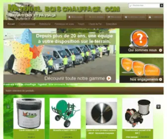 Materiels-Bois-Chauffage.com(Spécialiste du conditionnement bois de chauffage) Screenshot