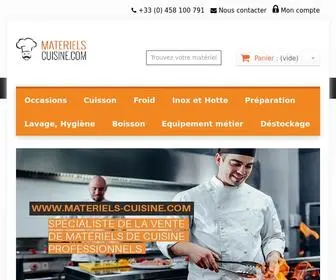 Materiels-Cuisine.com(Vente d'équipement cuisine pro et CHR) Screenshot