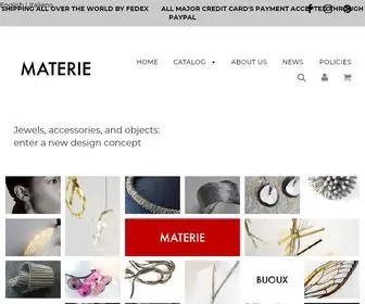 Materieshop.com(Materie online shop) Screenshot