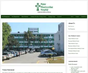 Materkenya.com(Mater Misericordiae Hospital) Screenshot