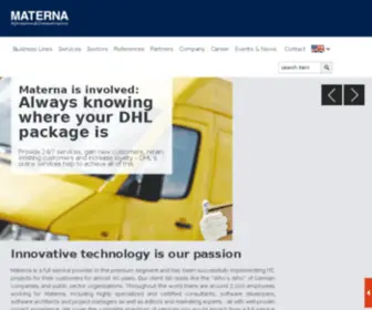 Materna.com(Privately held company) Screenshot