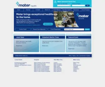 Materonline.org.au(Mater Online) Screenshot