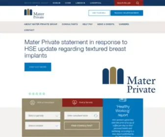 Materprivate.ie(Mater Private) Screenshot