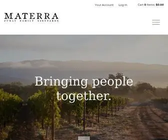 Materrawines.com(Cunat Family Vineyards) Screenshot