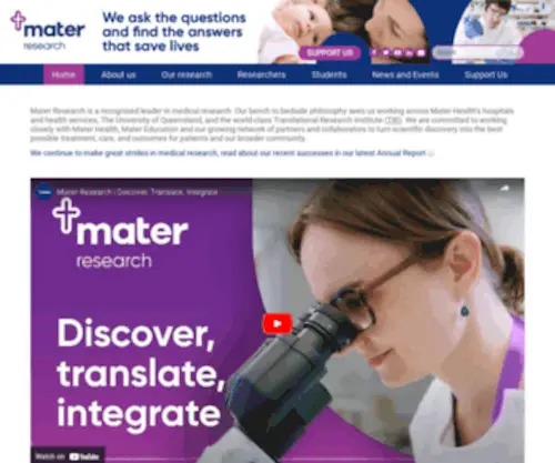 Materresearch.org.au(Materresearch) Screenshot