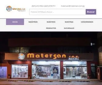 Matersan.com.py(Madre del Rubro de Sanitarios) Screenshot