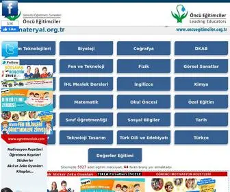 Materyal.org.tr(Öncü Eğitimciler Materyal Paylaşım Sitesi) Screenshot