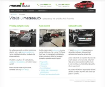 Mates-Auto.cz(Prodej vozů a auto servis Heřmanův Městec) Screenshot