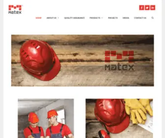 Matex-Global.com(Matex specialty construction chemicals company) Screenshot