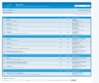 Math-Aide.fr(Page d’accueil) Screenshot