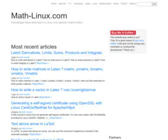 Math-Linux.com(Knowledge base dedicated to Linux and applied mathematics) Screenshot