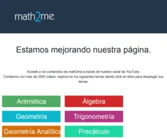 Math2ME.com(Clases De Matematicas En Linea) Screenshot