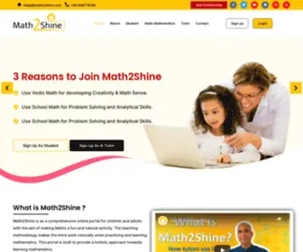 Math2Shine.com(Learn Vedic Maths & Abacus Classes Online) Screenshot