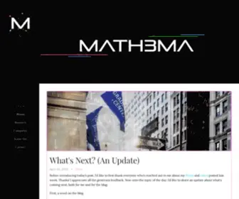 Math3MA.com(Math3ma is a blog) Screenshot