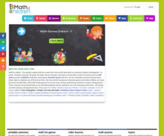 Math4Children.com(Math for Children) Screenshot