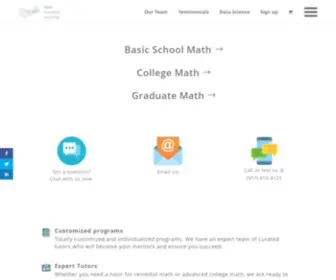 Mathacademytutoring.com(Math Tutoring Online) Screenshot