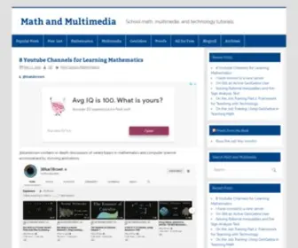 Mathandmultimedia.com(Math and Multimedia) Screenshot