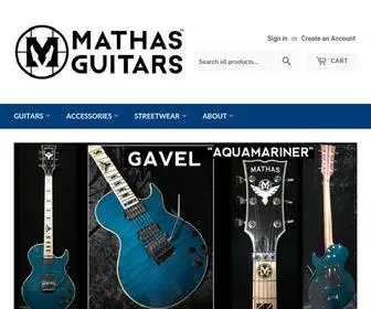 Mathasguitars.com(Mathas Guitars LLC) Screenshot