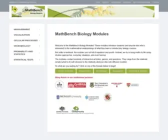 Mathbench.org.au(MathBench Australia Biology Modules) Screenshot