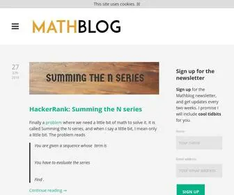 Mathblog.dk(Dit domein kan te koop zijn) Screenshot