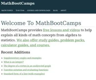 Mathbootcamps.com(MathBootCamps) Screenshot