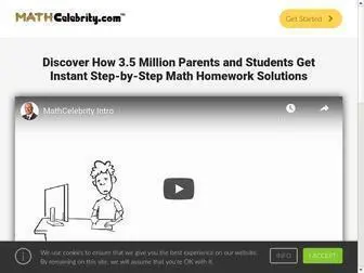Mathcelebrity.com(Online Math Tutor) Screenshot