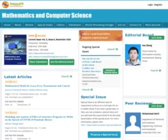 Mathcomputer.org(Mathematics and Computer Science) Screenshot